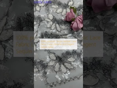 100% πολυεστέρας Σέικουιν Μεταλλική Νεκέτα Υφάσματα πολυτελή αναπνοή και κομψή Σέικουιν Υφάσματα