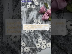 Υψηλής ποιότητας πολυτελές μεταλλικό ύφασμα από δαντέλα κομψή γαμήλια ύφασμα υψηλής ποιότητας κεντήματα