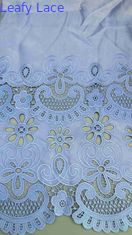 Υφασμάτινο κεντήματα με laser cut Light Blue Poly Grpund κεντήματα Eyelet υφασμάτινο για τα εμπορικά σήματα ένδυσης