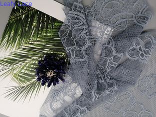 ύφασμα δαντελλών οστράκων 121g/m ελαφρύ γαλλικό Chantilly Eyelash