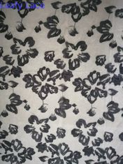 Το μαύρο λεπτό σχοινόδετο τρισδιάστατο Floral ύφασμα δαντελλών κέντησε το νυφικό ύφασμα