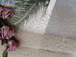 Ελβετικό Floral ύφασμα Applique δαντελλών πλέγματος του Tulle τσιγγελακιών