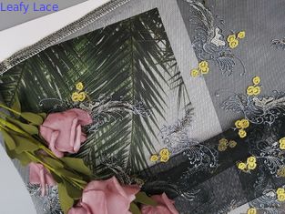 2 Floral διακοσμημένο με χάντρες κόμμα ύφασμα κεντητικής Colorway