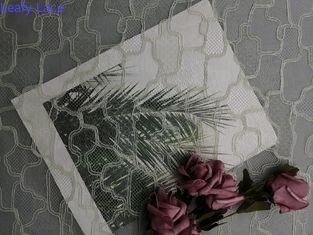 Κεντητικής πλέγματος γαλλικό ύφασμα δαντελλών Chantilly διακοσμητικό γεωμετρικό