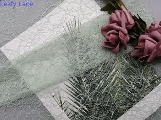 100% προσαρμοσμένο ύφασμα κεντημένο χρώμα ύφασμα δαντελλών πολυεστέρα σχοινόδετο