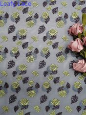 125CM τρισδιάστατη Floral κεντητική μεταλλικό Tulle τουλιού δαντελλών χρωματισμένη ύφασμα