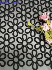 Μεγάλο Floral ύφασμα δαντελλών κεντητικής μεταξιού βαμβακιού 100%