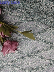 Cording Crochet Embroidery  Corded Printing Tulle Printed Lace Fabric