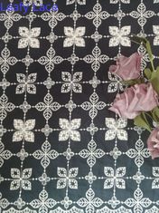 Παιδιών υφάσματος ύφασμα ενδυμάτων 100 Floral κεντημένο βαμβάκι οπών ναυπηγείων