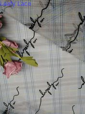 COem επιστολών συγκεντρωμένη σχέδιο δαντέλλα του Tulle πλέγματος τυπωμένη ύφασμα