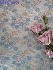 Ύφασμα δαντελλών 145CM μικρό Floral κεντημένο κυρία Dress Lace Brown Color