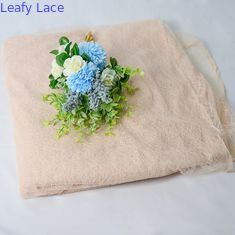 Floral ύφασμα OEKO του Tulle δαντελλών επικαλύψεων κρέμας πλήρως κεντημένο - πρότυπα Tex