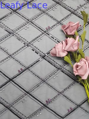 Laser Cut Leafy White Lace Print Cotton Fabric 125cm Wide Embroidered Eyelet