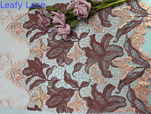 129CM 3D Butterfly Embroidery Fabric For Women Dress