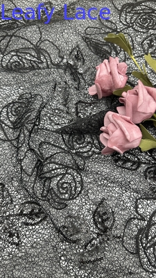 Polyester Sequin Corded Lace Fabric Elegant Sequin Embroidered Lace Sequin Fabric