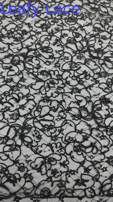 Tull Mesh Fabric Embroidered Lace Fabric  For Fashion Show Clothes