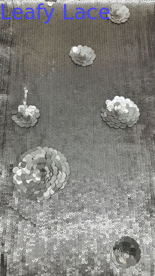 Luxary Sequin Embroidery Fabric Shining Lace 100% Polyester Evening Occasion Fabric