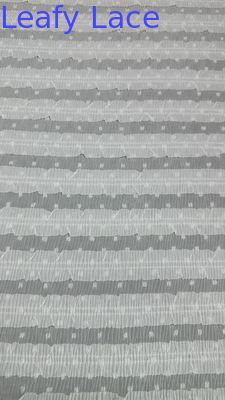 Pleated Lace Fabric Mesh Lace Breathe For Gowns Couture Fabric Leafy Luxury Occasion Evening