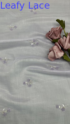 Tulle Mesh Fabric Sequin Metallic New Collection for Garments Gowns