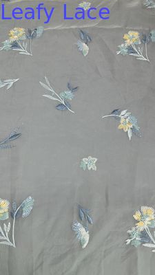 Sequin Embroidered Fabic Pink Floral Chantilly Fabric Lace New Collection Party Dresses