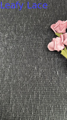 Cobra Metallic Lace Fabric For Gowns Luxury Sliver Color Party Dresses