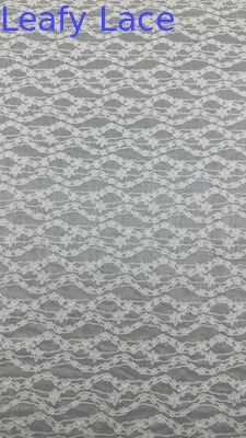 White Color Embroidered Lace For Elegant Floral Patterns 100% Polyester For Regal And Romantic Gowns