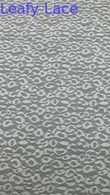 White Lace Embroidered Fabric Cloud Patterns Mesh Ground for Wedding Dresses