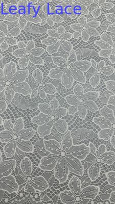 White Lace Unique Floral Hollow Up Effect For Artistic Wedding Evening Dresses