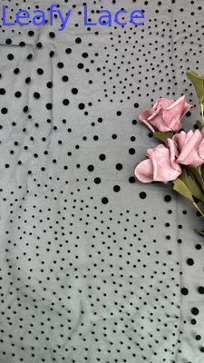 Leafy Lace Embroidery Fabric for Wedding Party Dress