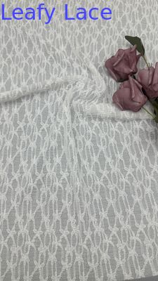 White Lace Fabric High Luxary Hollow-up for Elegant Bridal Wedding Dress