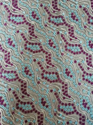 49 inch Colored 3D Floral Luxury Lace Fabric For Female Dresses