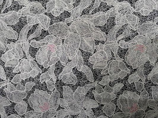 Tablecloth 80 Yards Pink Beaded Embroidery Fabric