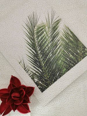 Pink Metallic Coated Glitter Tulle Mesh Foil Printed Fabric