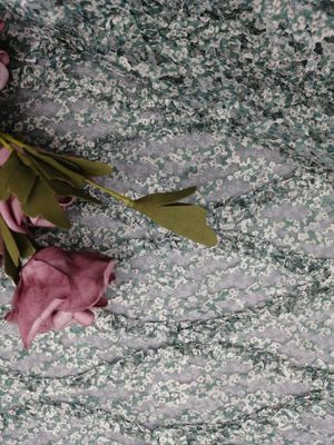 Cording Crochet Embroidery  Corded Printing Tulle Printed Lace Fabric