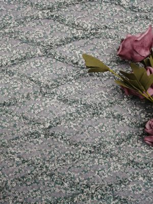 Cording Crochet Embroidery  Corded Printing Tulle Printed Lace Fabric