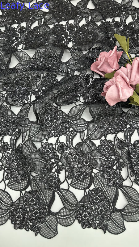 Chantilly Lace Luxury Chemical Lace Fabric Sheer Romantic Lace For Wedding Veils And Dresses