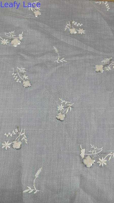 Tulle Mesh Embroidered Lace Fabric Customized Luxary Customized Factory To Wedding Dresses Gowns