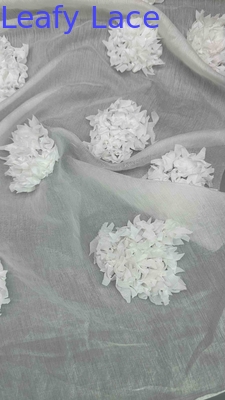 3D Laser Out Rose Fancy Fabric By The Yard χρωματιστή κεντήματα ύφασμα κυρία φόρεμα για τα ρούχα μάρκες