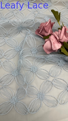 100% Νάιλον Λάμψη Λάμψη Γαλάζιο Χρώμα Tulle Mesh Εμβόλιο Υπεύθυνο