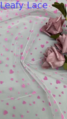 Φελλό ύφασμα Tulle Mesh ύφασμα για να αναπνεύσει αγάπη χρώμα υψηλής ποιότητας για την νέα άφιξη SS εποχή