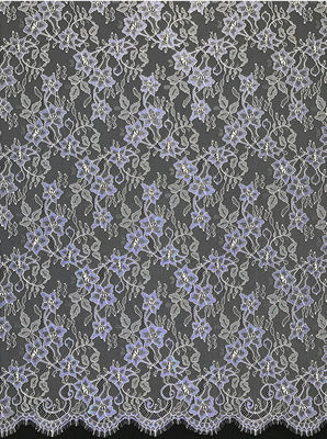 Θηλυκό γαλλικό ύφασμα δαντελλών Chantilly κυρία Evening Dress Fabric