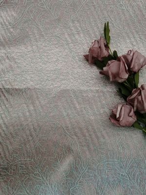 Μπλε χαριτωμένο ύφασμα δαντελλών του Tulle κεντημένο πλέγμα