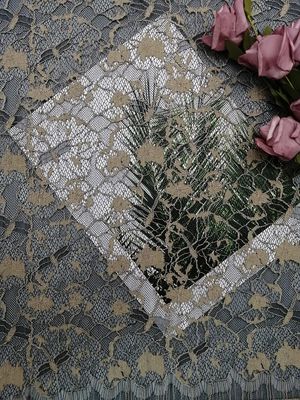 Ανακυκλωμένο 142CM 2 χρώματα τονίζει το πράσινο σχοινόδετο ύφασμα δαντελλών