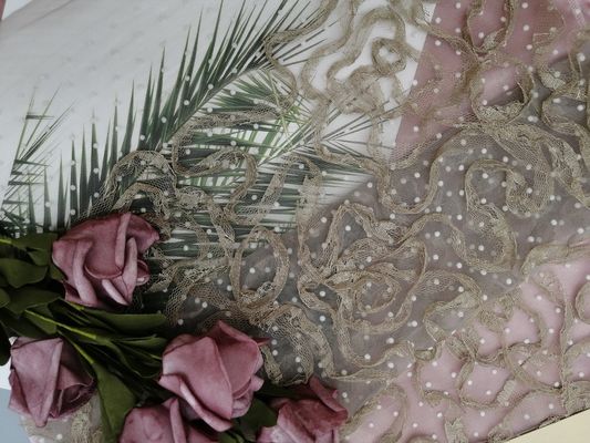 Χακί ύφασμα κεντητικής Applique