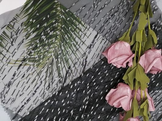 Μεταλλικό ύφασμα κεντητικής τσεκιών Lurex πλέγματος του Tulle