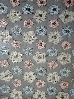 Floral κεντημένο ύφασμα δαντελλών τσεκιών