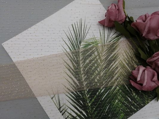 Μεταλλικό Lurex που ντύνεται ακτινοβολεί τυπωμένο φύλλο αλουμινίου ύφασμα πλέγματος του Tulle