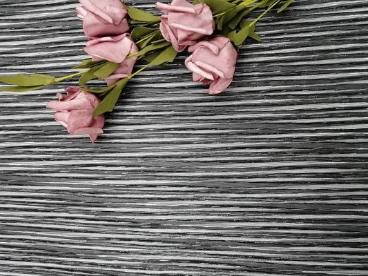 Κόμμα 100 ναυπηγείων μαύρο μεταλλικό ύφασμα δαντελλών Lurex πτυχωμένο πλέγμα