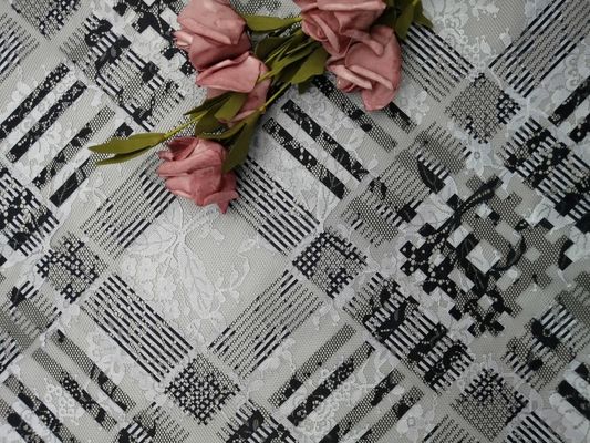 Floral τυπωμένο ύφασμα δαντελλών πολυεστέρα για την κυρία Evening Dress
