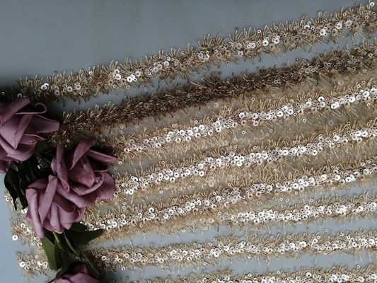 Κυρία Dress Decoration 60 γραμμικό κεντημένο ύφασμα δαντελλών τσεκιών ναυπηγείων
